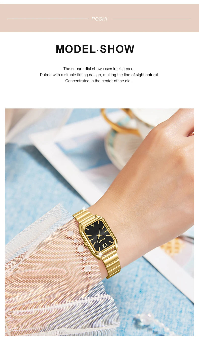 POSHI Women's Elegant Luxury Quartz Watch