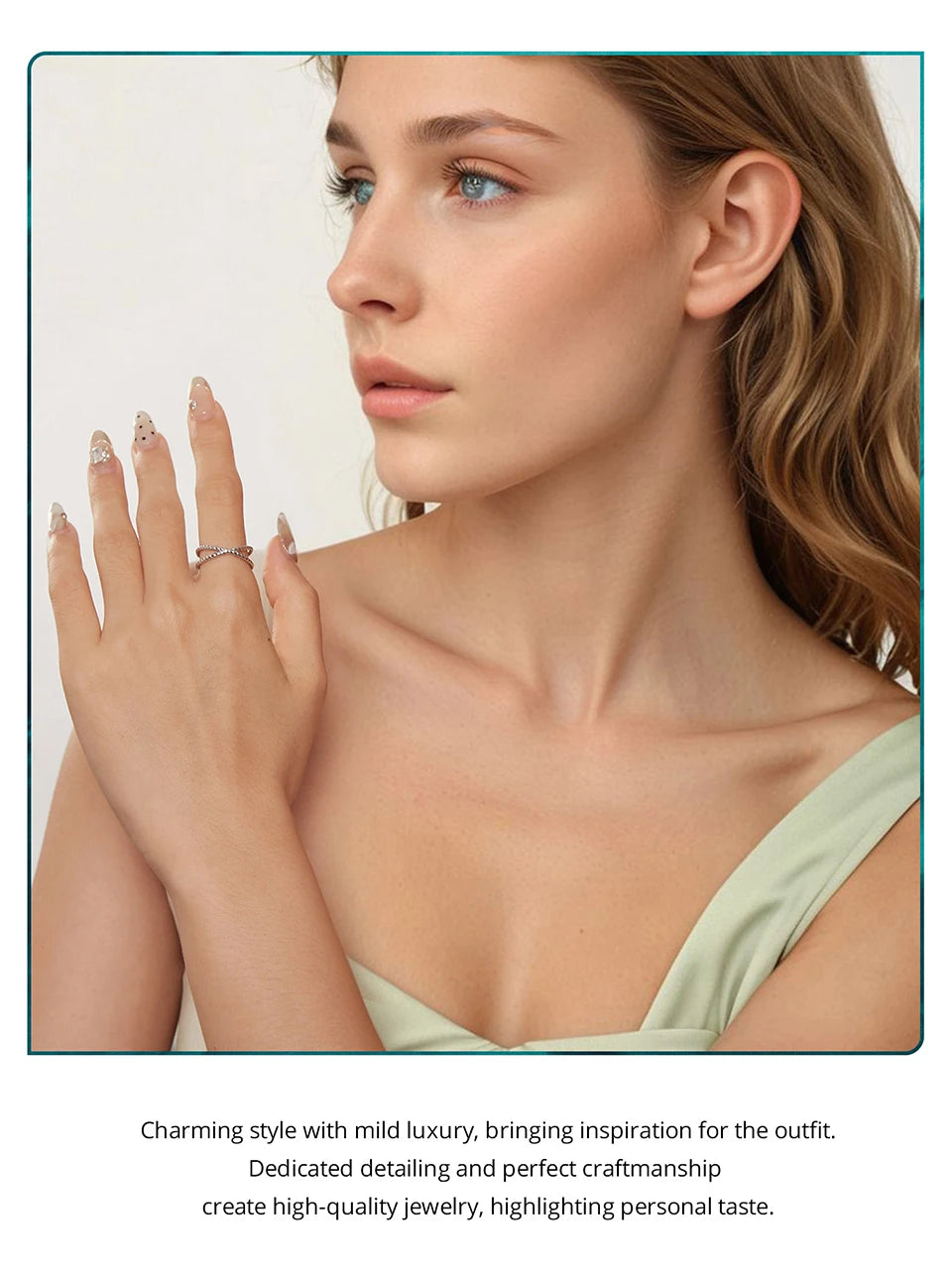 Gold-Plated Ring with Zircon Stones”