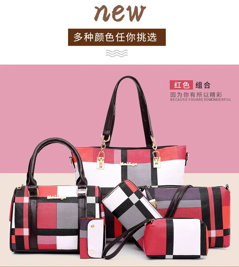 6-Piece Fashion Tote Set