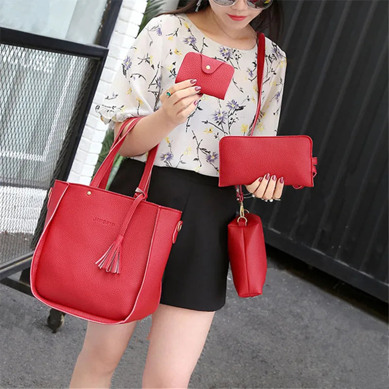 Stylish Solid PU Crossbody & Shoulder Bags for Women
