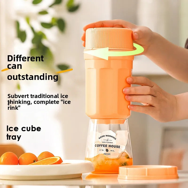 in-1 Rotating Silicone Ice Cube & Popsicle Mold with Lid