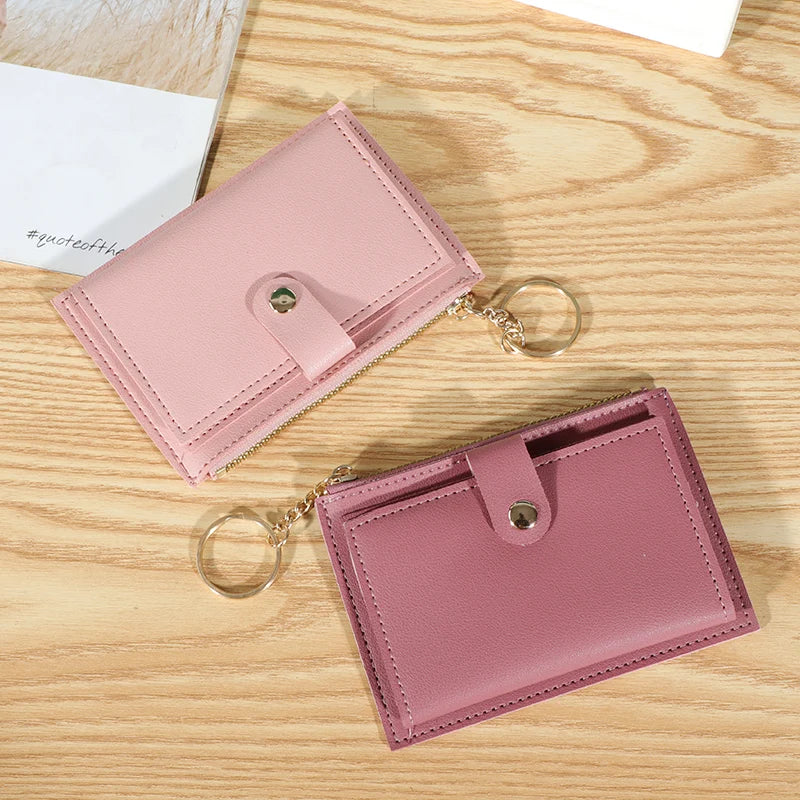 Portable Travel Zipper Card Holder