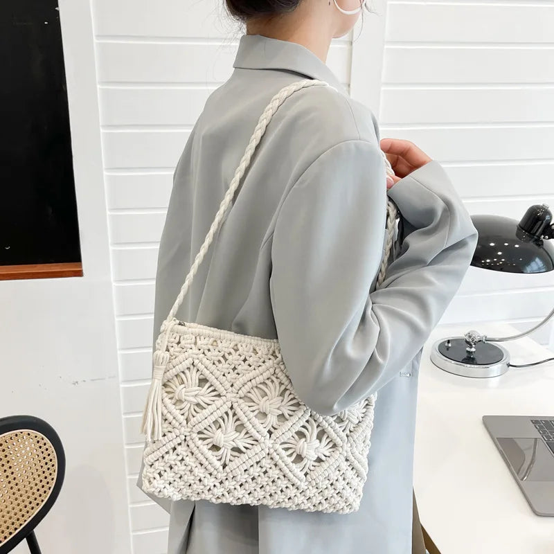 Straw Woven Crossbody Bag