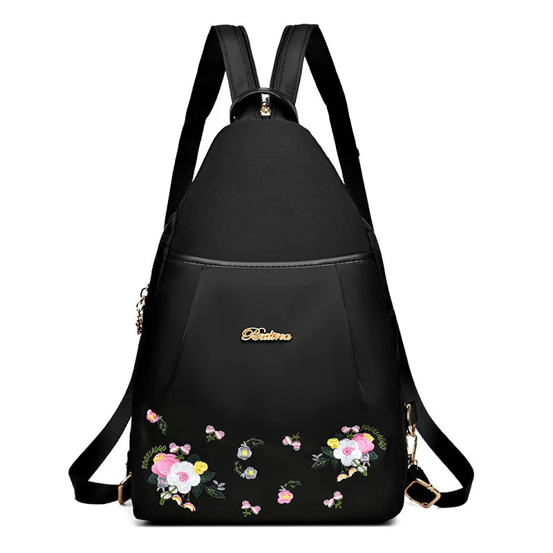 Waterproof Oxford Embroidered Backpack