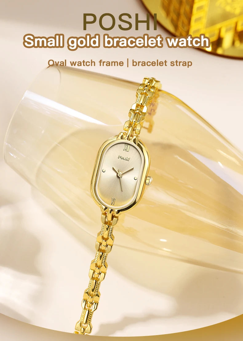 POSHI Women's Luxury Quartz Bracelet Watch