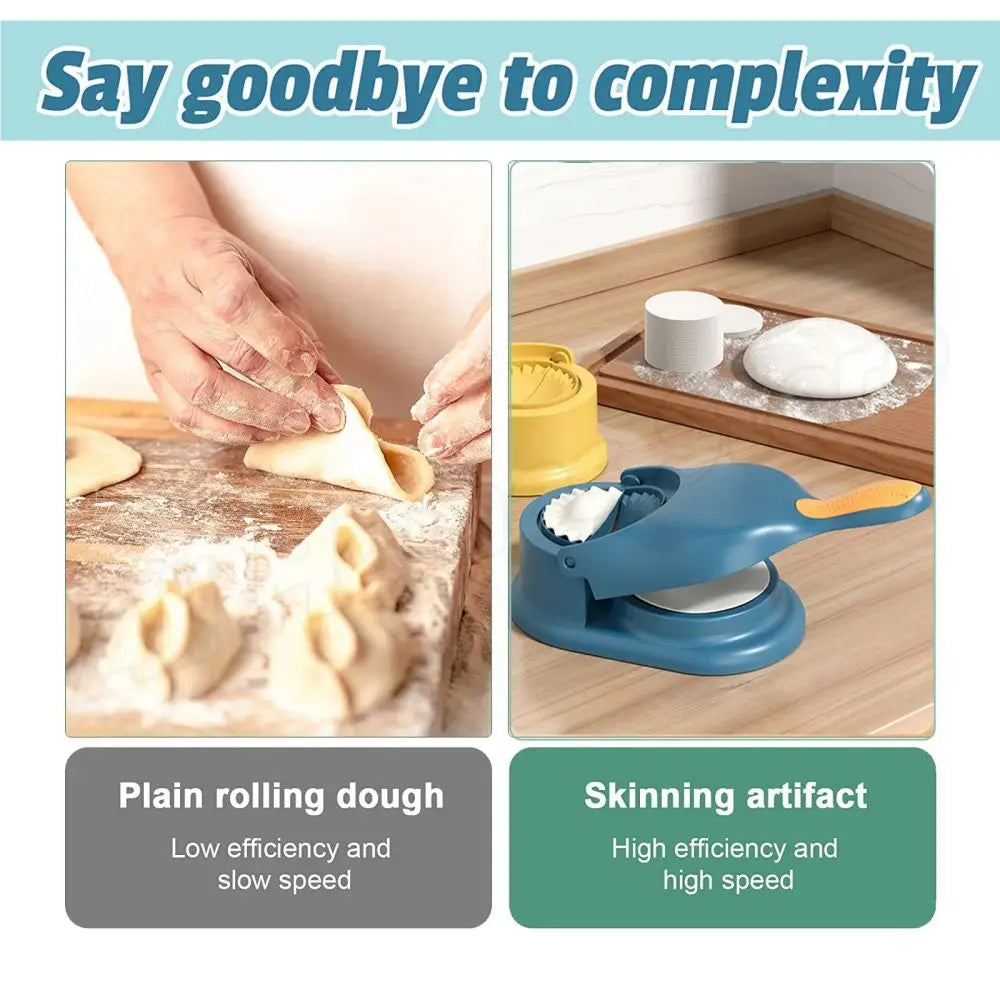 2-in-1 Dumpling & Momo Molding Machine – DIY Manual Press.