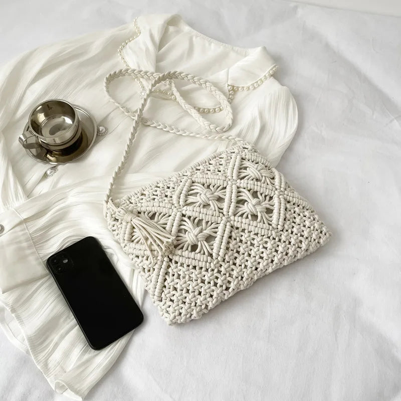 Straw Woven Crossbody Bag