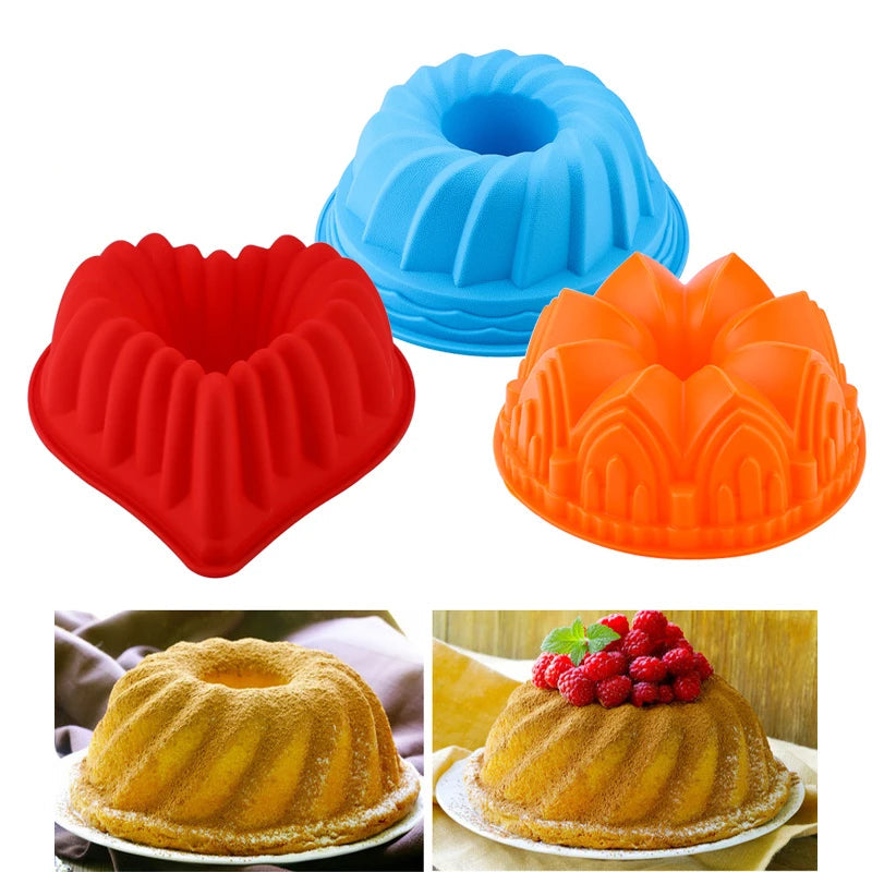 3D Silicone Pastry Mold – Random Colors for DIY Baking