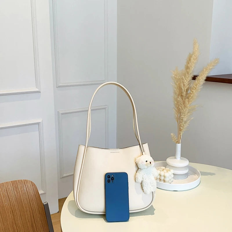 Bear Pendant Shoulder Bag