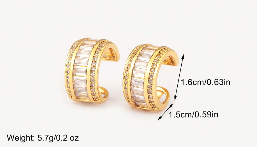 "Zircon Butterfly/Star Clip Earrings – Women’s Ear Cuff Jewelry