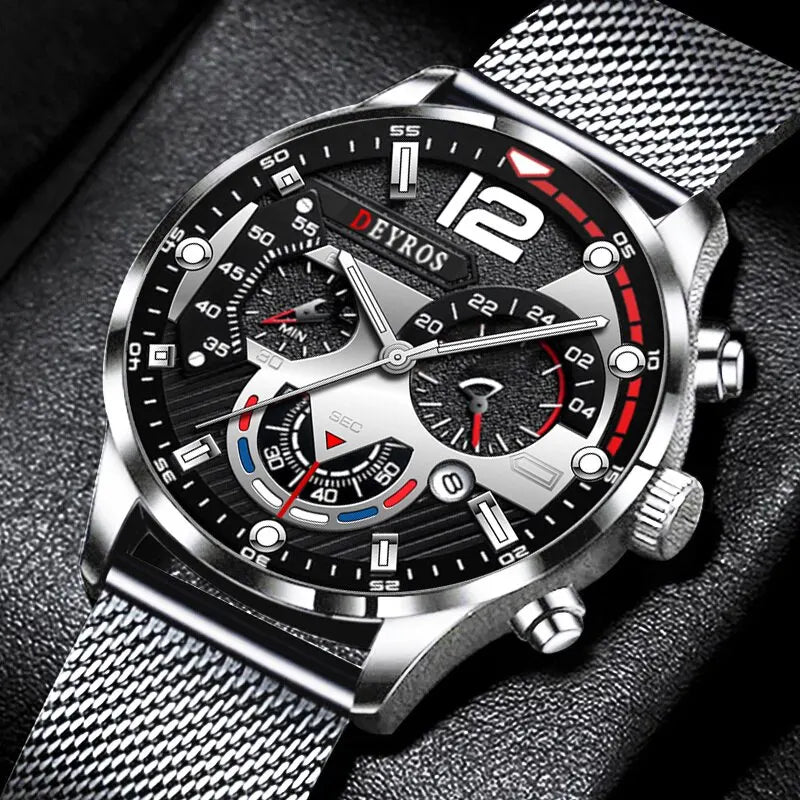 Men's Stainless Steel Quartz Watch