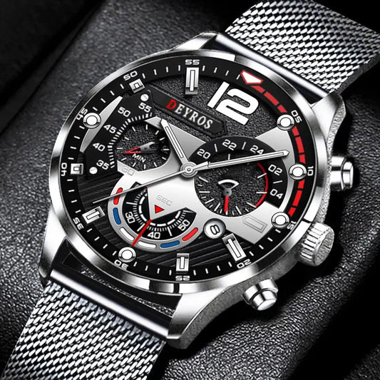 Men's Stainless Steel Quartz Watch