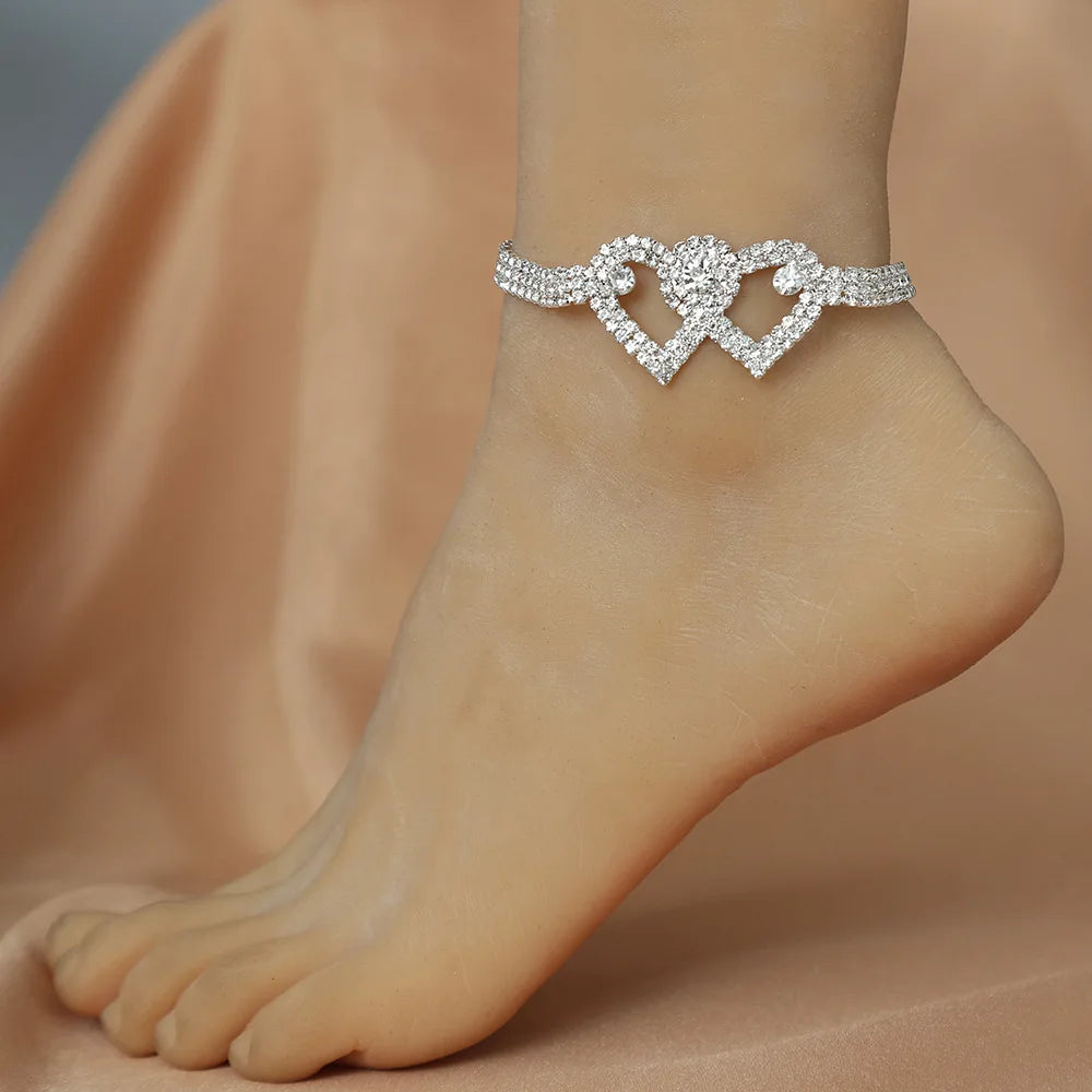 Luxury Rhinestone Chain Anklet for Women