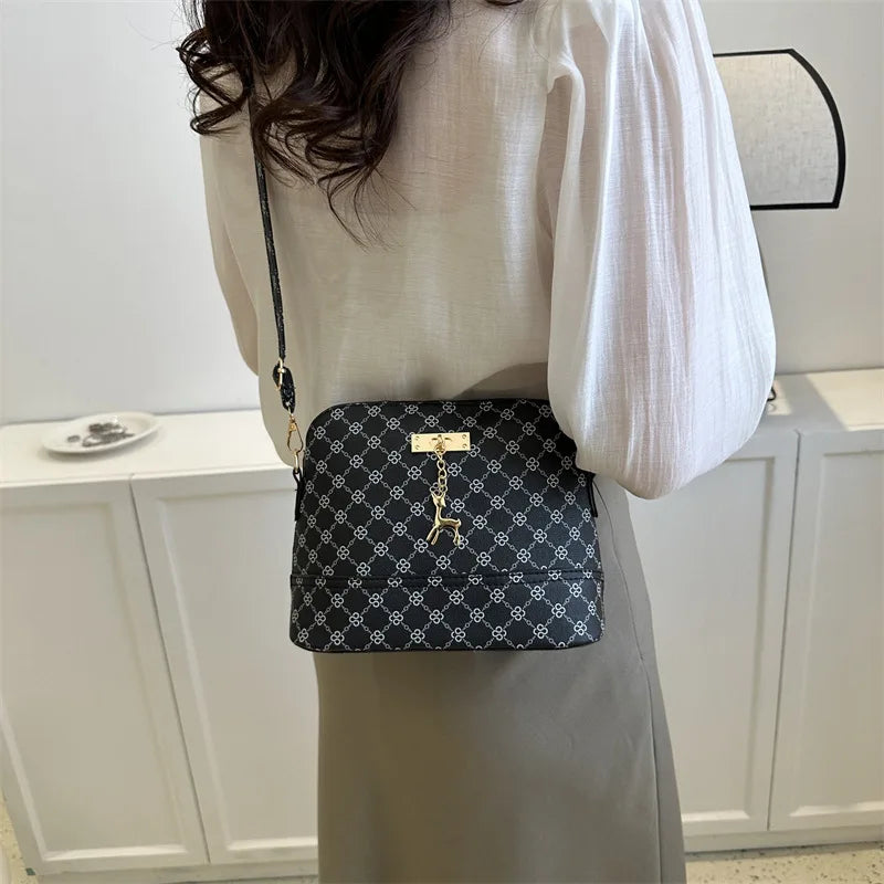 PU Leather Deer Pendant Bag