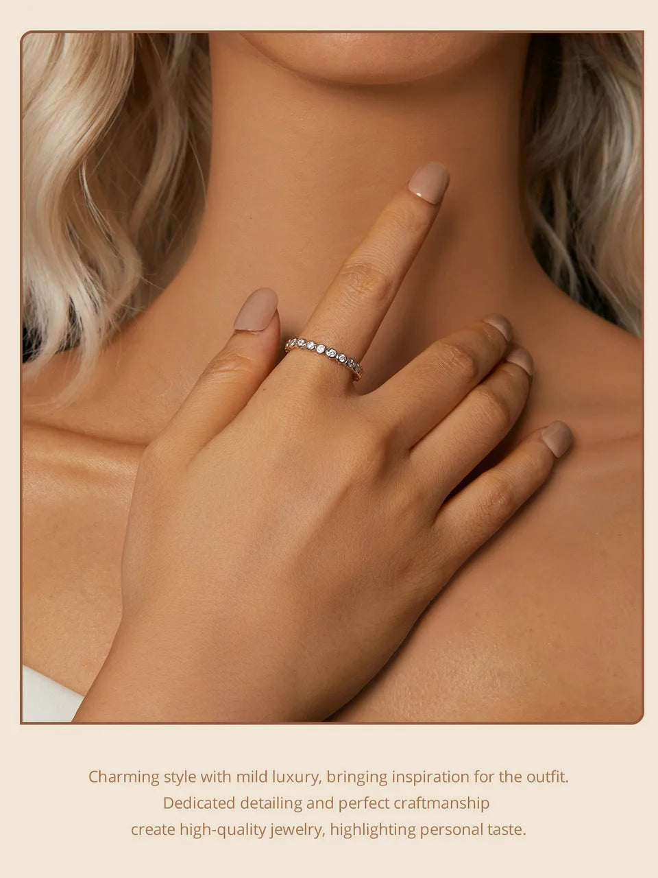 White Gold Plated Sterling Silver Ring