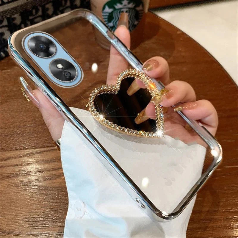 Luxury Glitter Diamond Mirror Cover – OPPO Reno