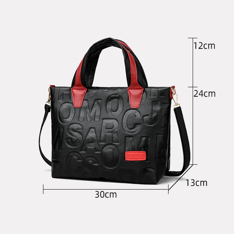 Embossed PU Shoulder Bag