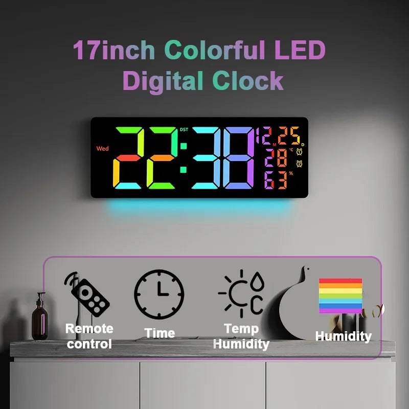 Color-Changing LED Wall Clock – Dynamic Room Decor