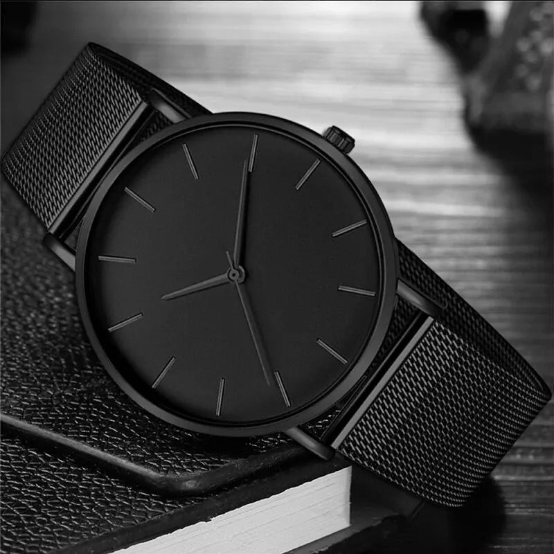 Men's Ultra Thin Mesh Quartz Watch