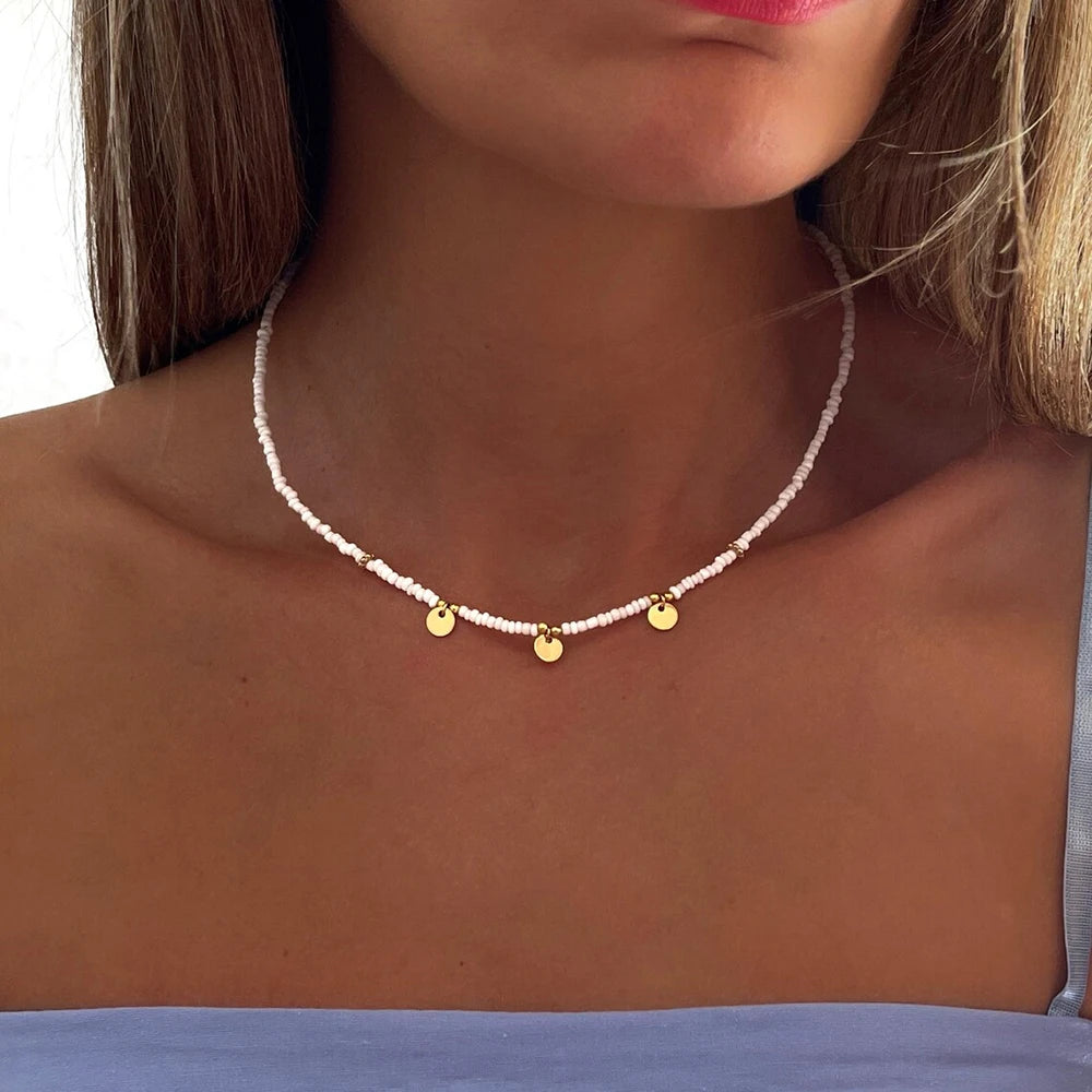 Bohemian Multilayer Beaded Necklace