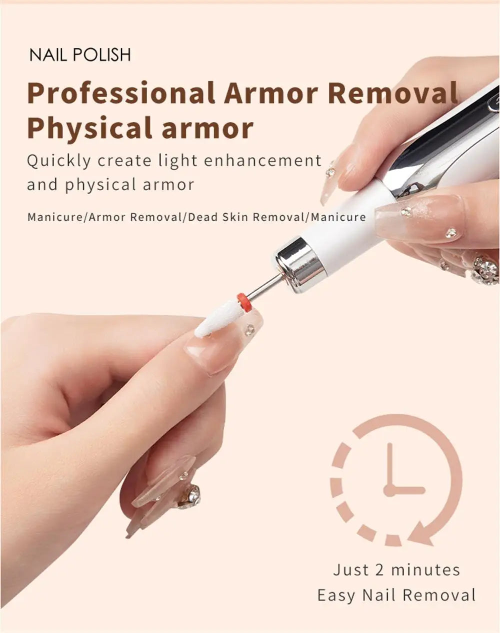 Professional Rechargeable Nail Drill – Manicure & Pedicure Tool