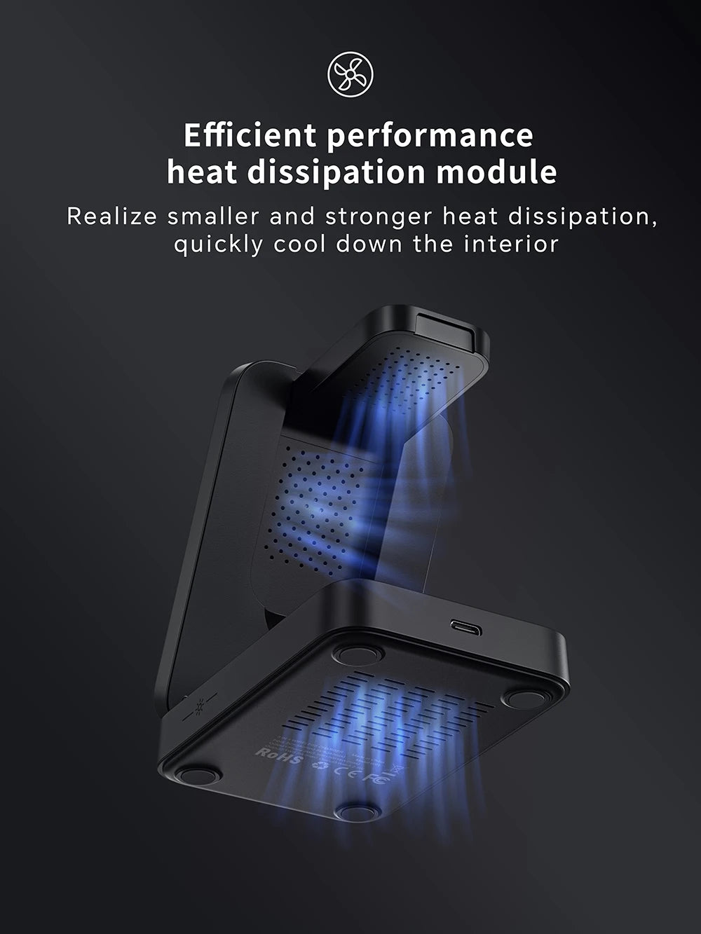 Magnetic 3-in-1 Charger for iPhone, AirPods & Apple Watch