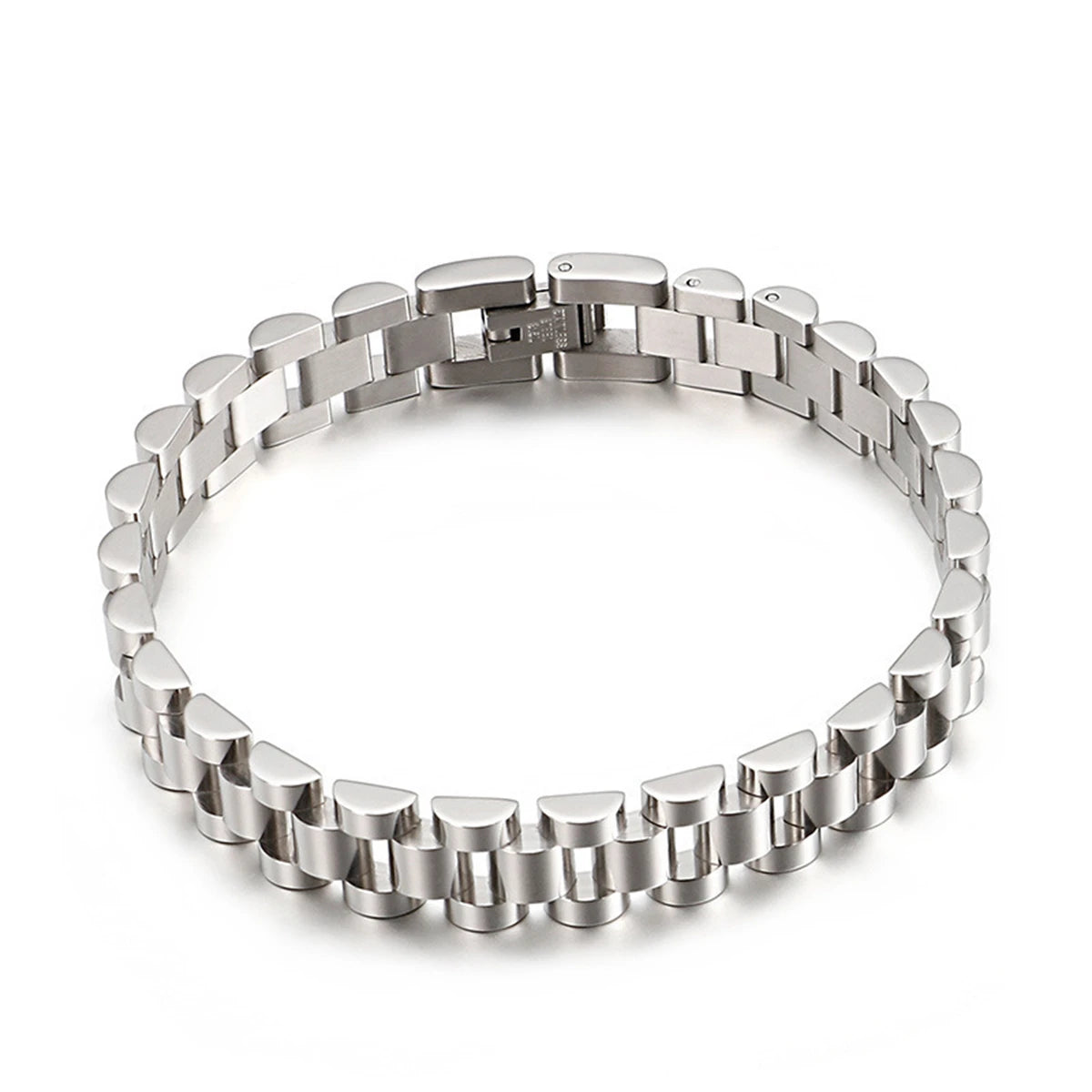 “Gold-Plated Titanium Steel Bracelet – Detachable”