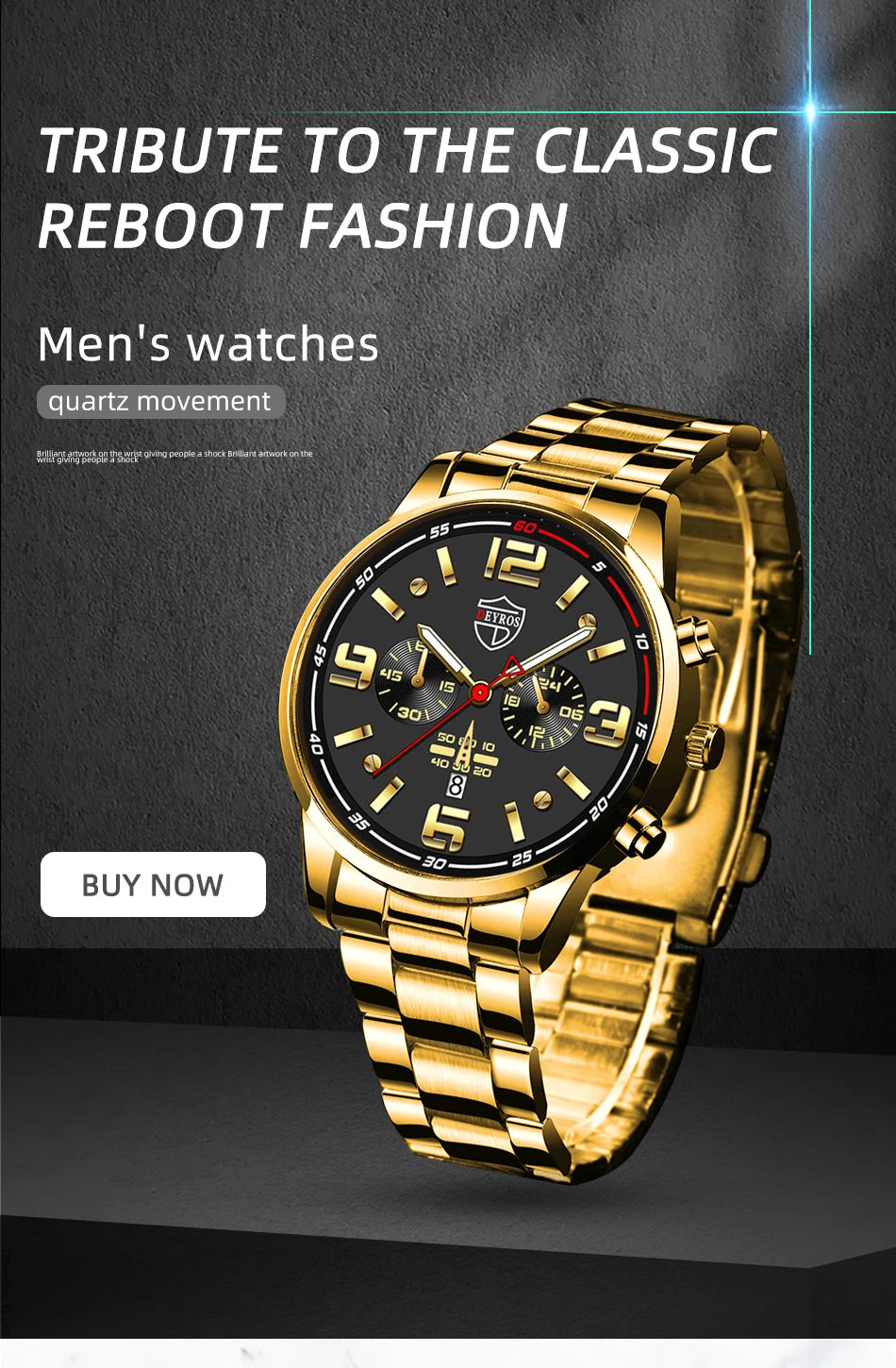 Men's Stainless Steel Business Watch