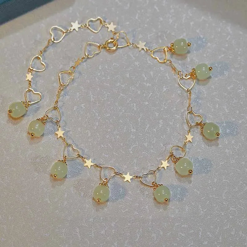 “Gold Stainless Steel Star Bracelet”