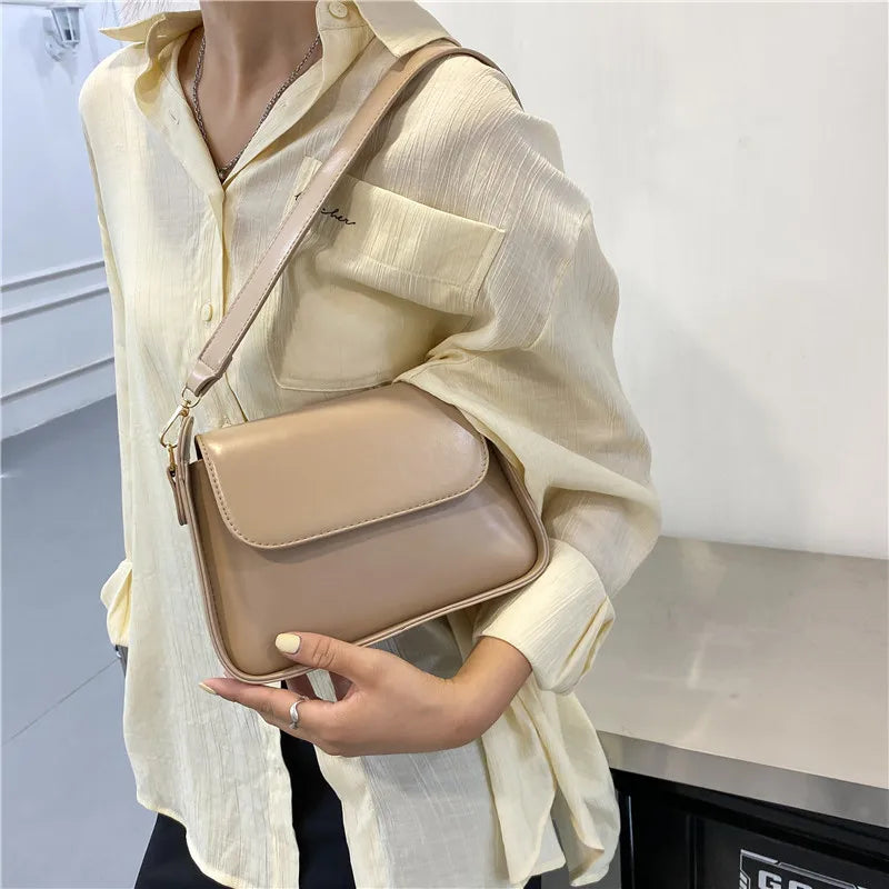 Trendy PU Flap Shoulder Bag