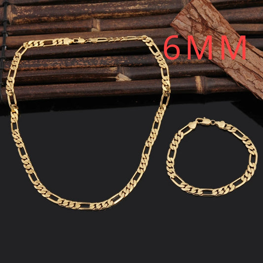 925 Sterling Silver 18K Gold Geometric Jewelry Set"