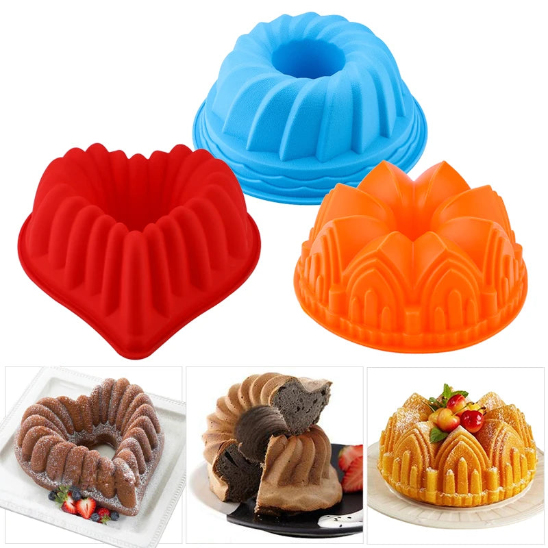 3D Silicone Pastry Mold – Random Colors for DIY Baking