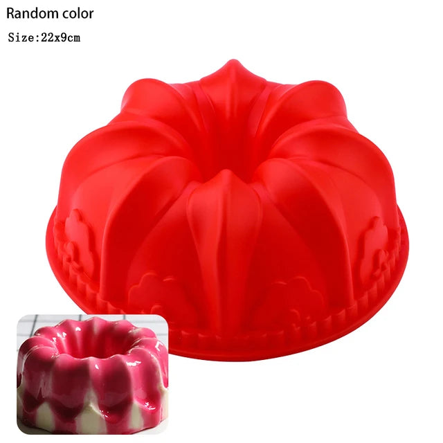 3D Silicone Pastry Mold – Random Colors for DIY Baking