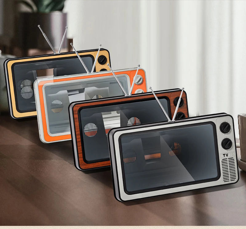 Retro TV Box Phone Magnifier – HD Display