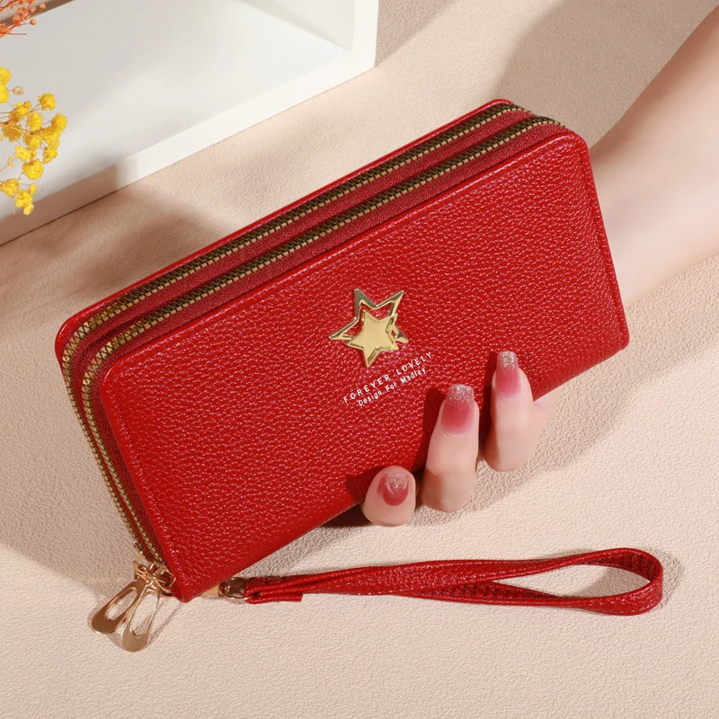 Elegant Hand Clutch with 8 Card Slots & Compartments