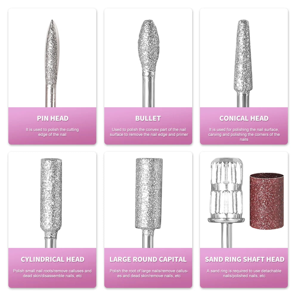 Professional 45,000RPM Electric Nail Drill – Manicure & Pedicure