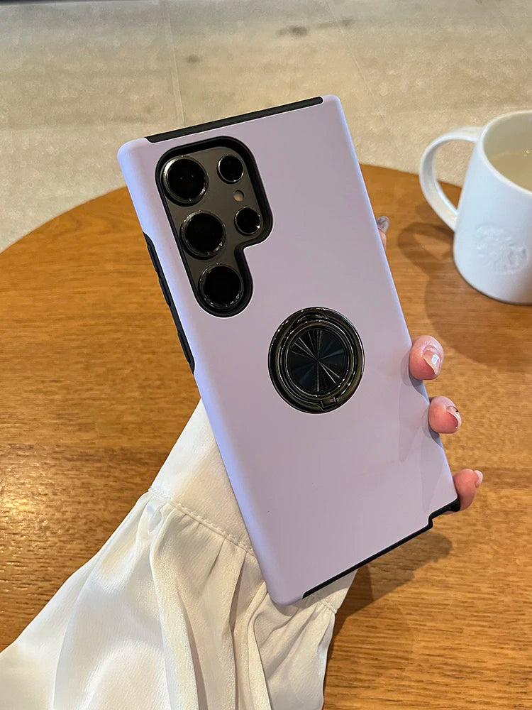 Shockproof Magnetic Ring Holder Cover – Samsung