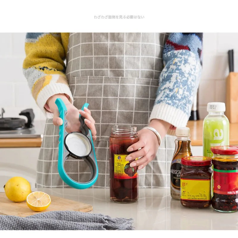 4-in-1 Easy Grip Jar Opener – Can, Bottle & Lid Tool