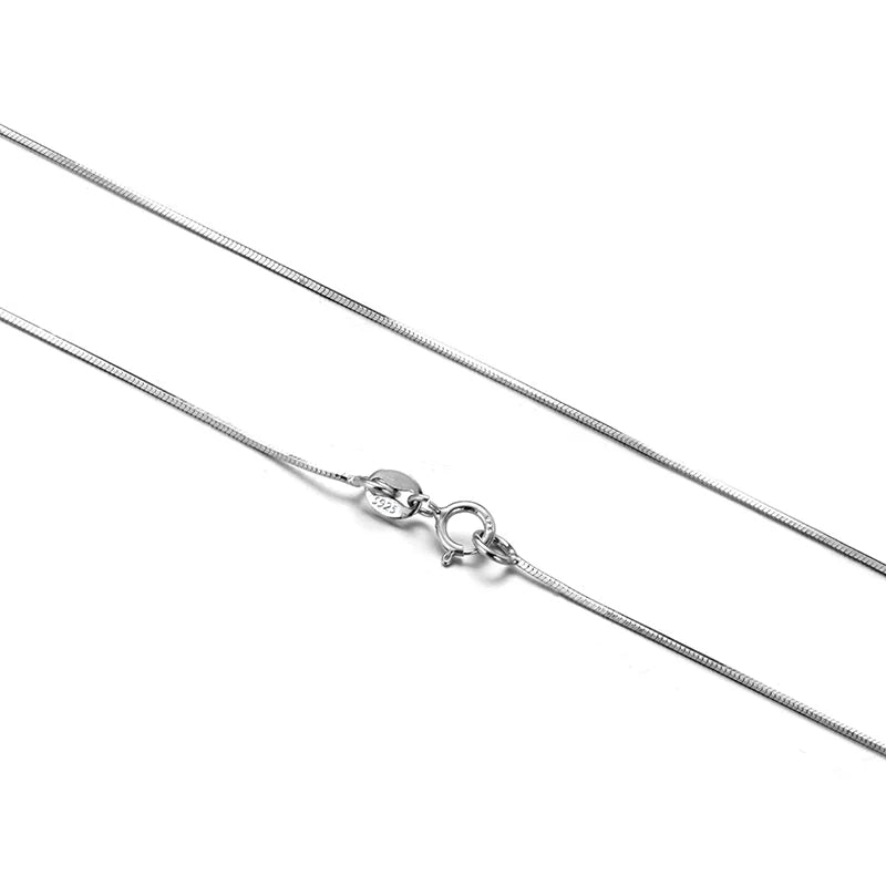 925 Silver Snake Chain Necklace for Women