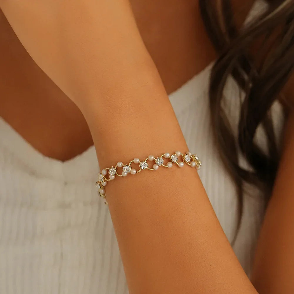 “Gold Stainless Steel Star Bracelet”