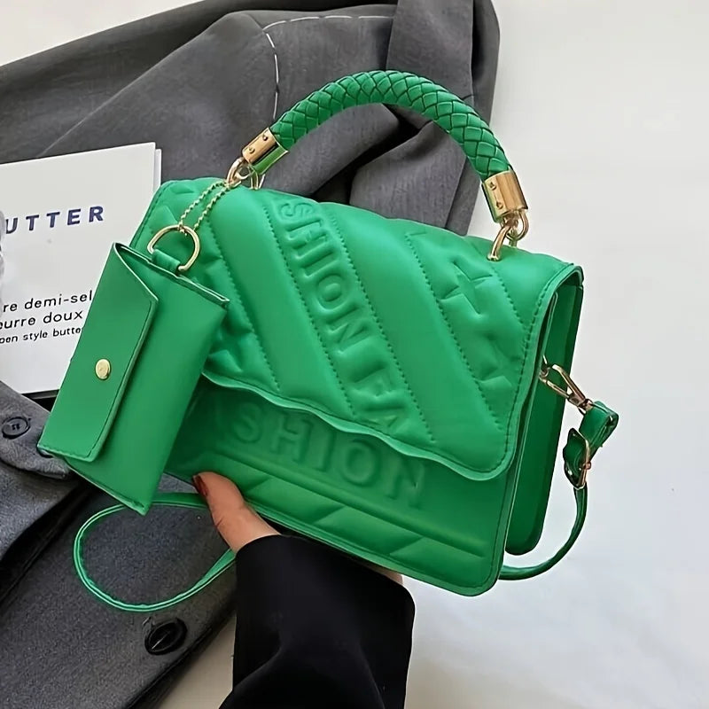 Stylish Women's Crossbody Purse with Coin Pouch