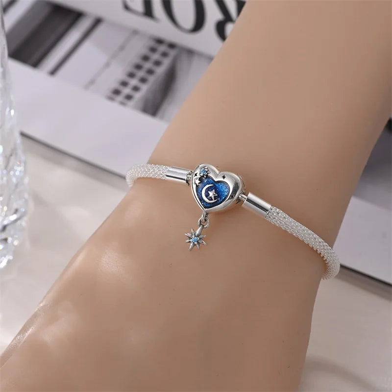 925 Sterling Silver Charm Bracelet for Women”