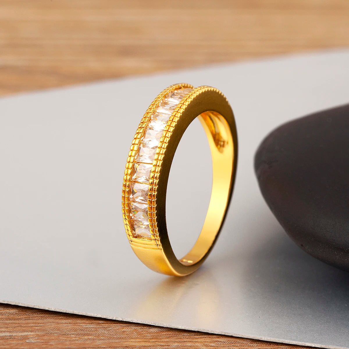 "Luxury Heart Crown Zircon Ring – Women’s Jewelry Gift"