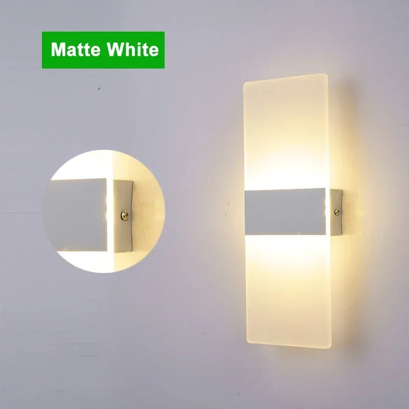 LED Wall Sconce – Modern Light for Bedroom & Corridor