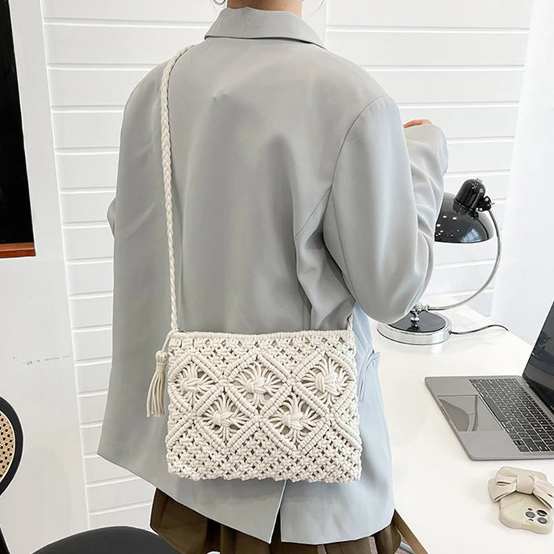 Straw Woven Crossbody Bag
