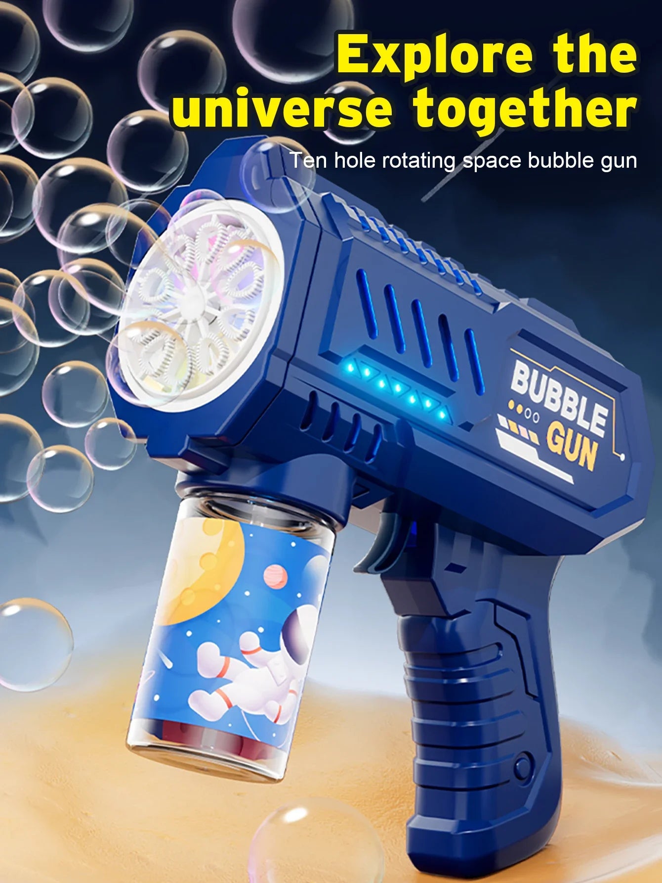 Automatic Bubble Gun – Rocket Bubble Machine for Kids