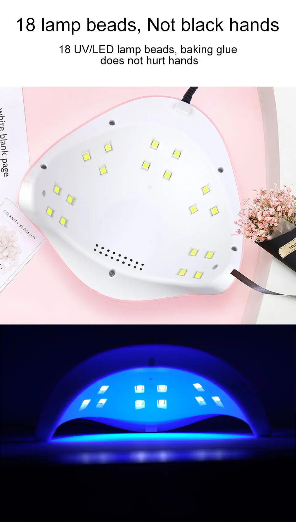 Portable UV LED Nail Dryer – USB Nail Lamp for Home Use