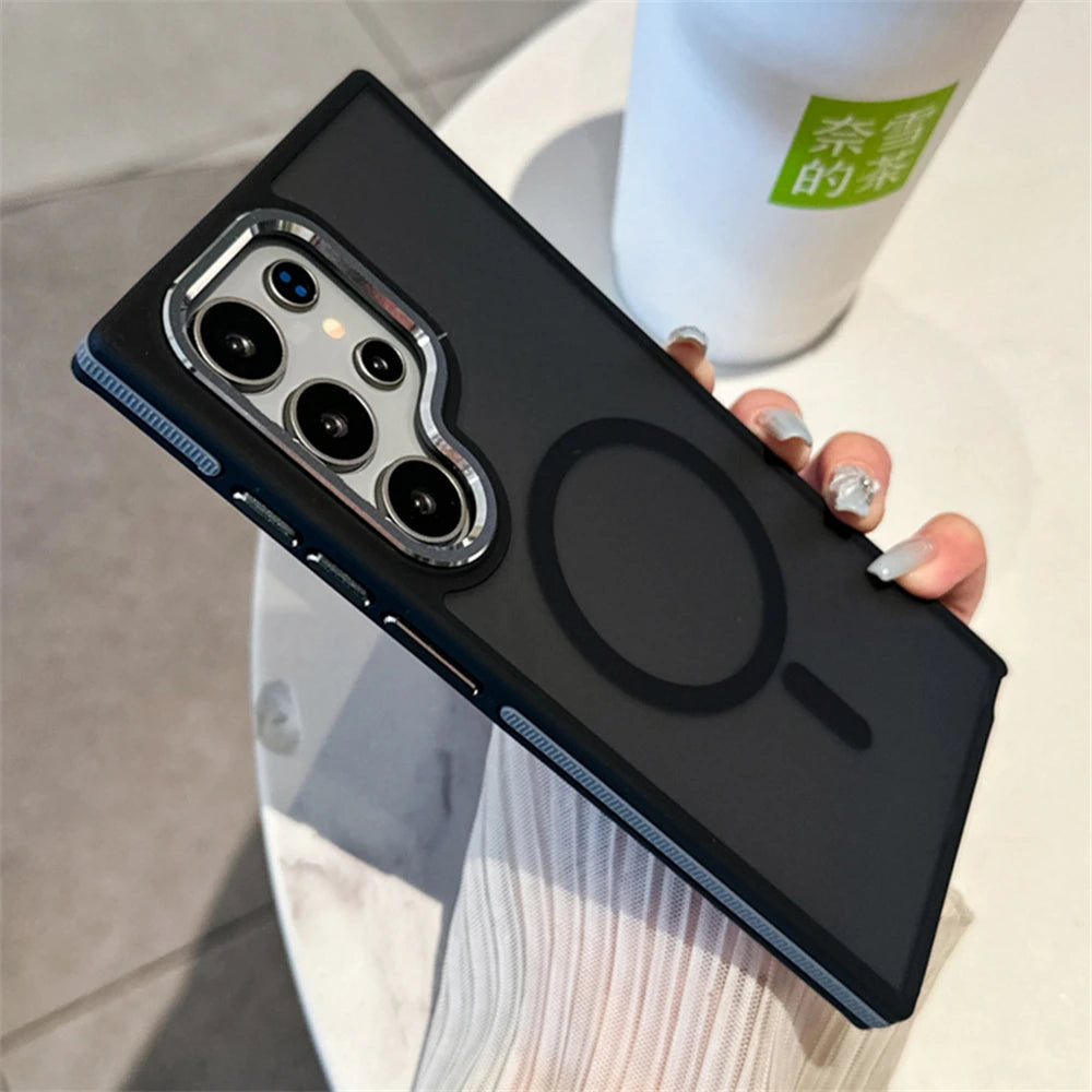 Luxury Matte Magnetic Shockproof Cover – Samsung