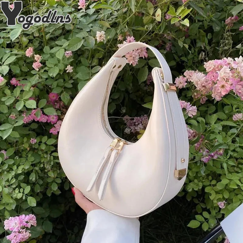 Luxury Half Moon Tote