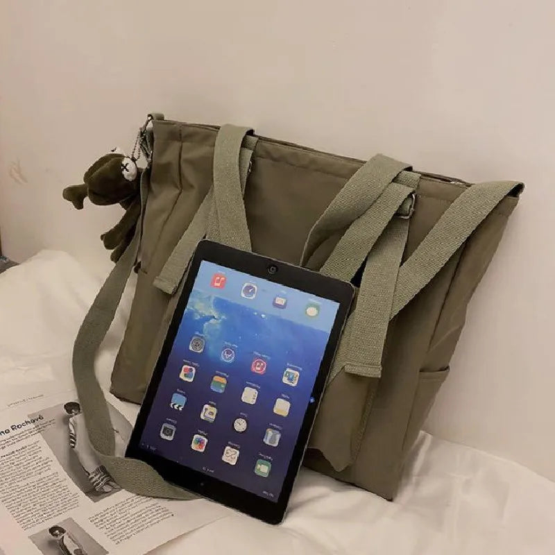 Casual Oxford Tote & Crossbody Bag for Women